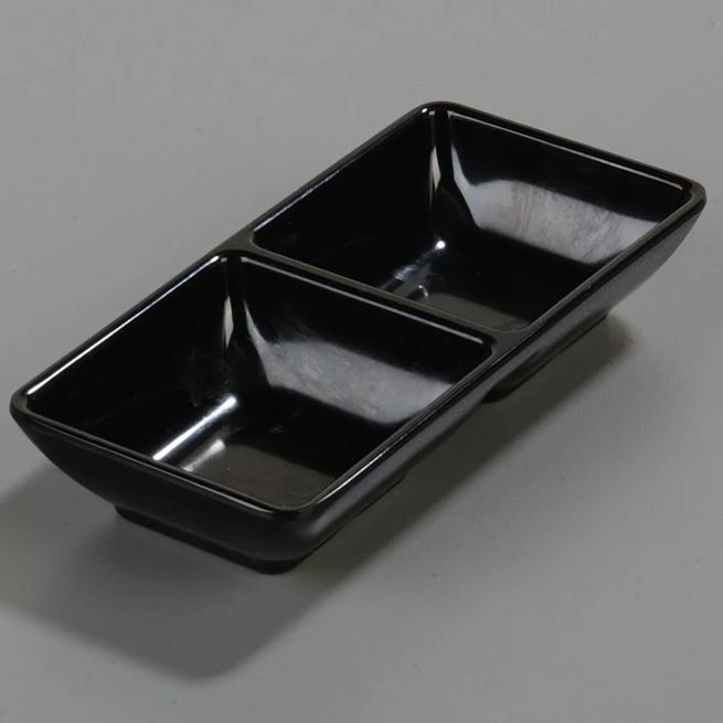 Melamine Double Square Ramekin 2 oz Per Square | CFS Brands