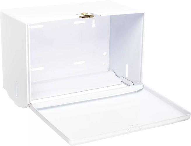 Singlefold Towel Dispenser, White Metal | CFS Brands