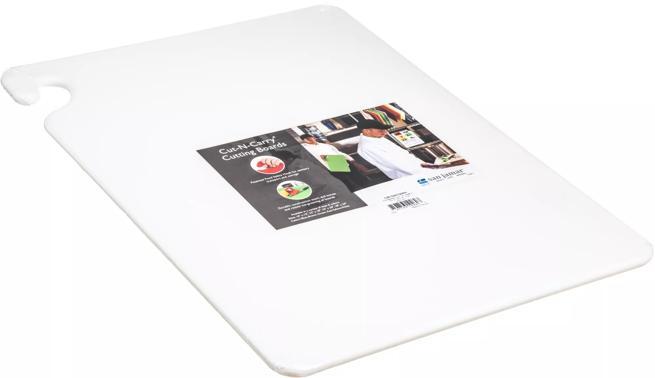 Cut-N-Carry Color Cutting Boards, Plastic, 20 x 15 x 0.5, White