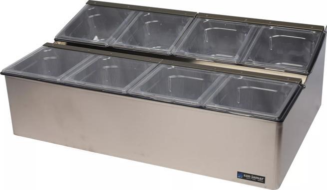 EZ-Chill™ Food Prep Center - 8, 1/6 Pans | CFS Brands