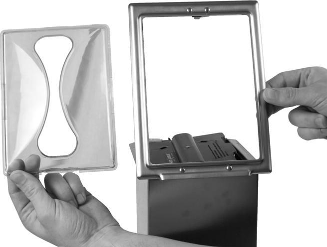 Classic In-Counter Napkin Dispenser, Interfold, 750 Napkin, Clear