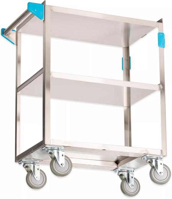 Stainless Steel 3 Shelf Utility Cart 15.5