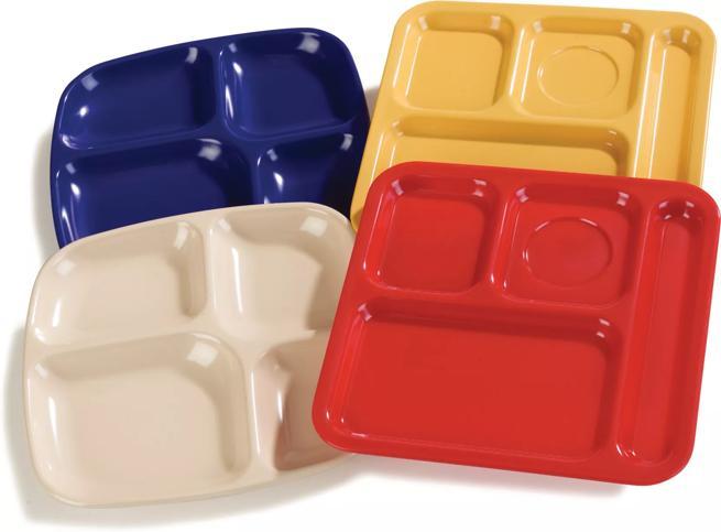 Essential 4-Compartment Melamine Tray 10.5