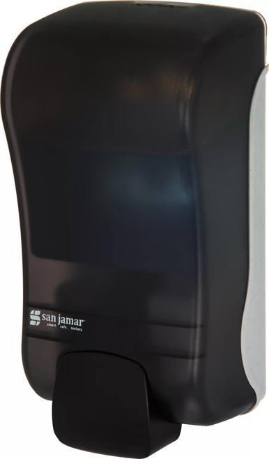 Rely® Manual Soap & Sanitizer Dispenser, Foam, 1300 mL, Black