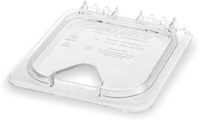StorPlus™ EZ Access Hinged Notched Universal Food Pan Lid 1/6 Size