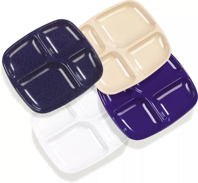Essential 4-Compartment Melamine Tray 10.5