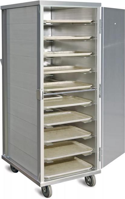Aluminum Dual Side Tray Meal Delivery Cart 10 Tray | CFS Brands