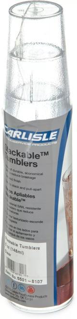 Stackable SAN Tumbler 5 oz - Cash & Carry (6/pk) | CFS Brands