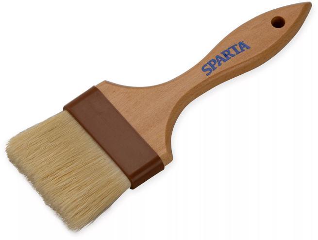 Flat boar bristle brush top