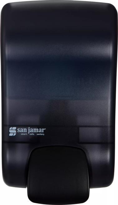 Rely® Manual Soap & Sanitizer Dispenser, Foam, 900 mL, Black