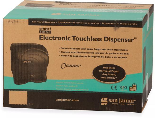 Oceans® Smart Essence™ Electronic Roll Towel Dispenser, Black