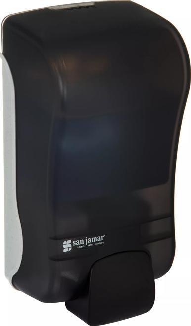 Rely® Manual Soap & Sanitizer Dispenser, Foam, 1300 mL, Black