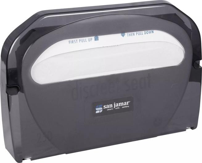 ホテルスライ♡toiletカバー Toilet Seat Cover Dispenser, Black Pearl | CFS Brands