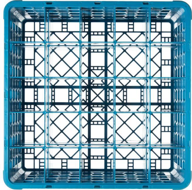OptiClean™ 25-Compartment Divided Glass Rack with 3 Extenders 8.72