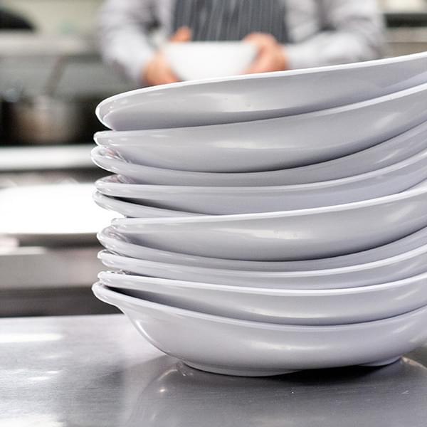 The Carlisle FoodService Products Stadia Melamine Pasta Plate